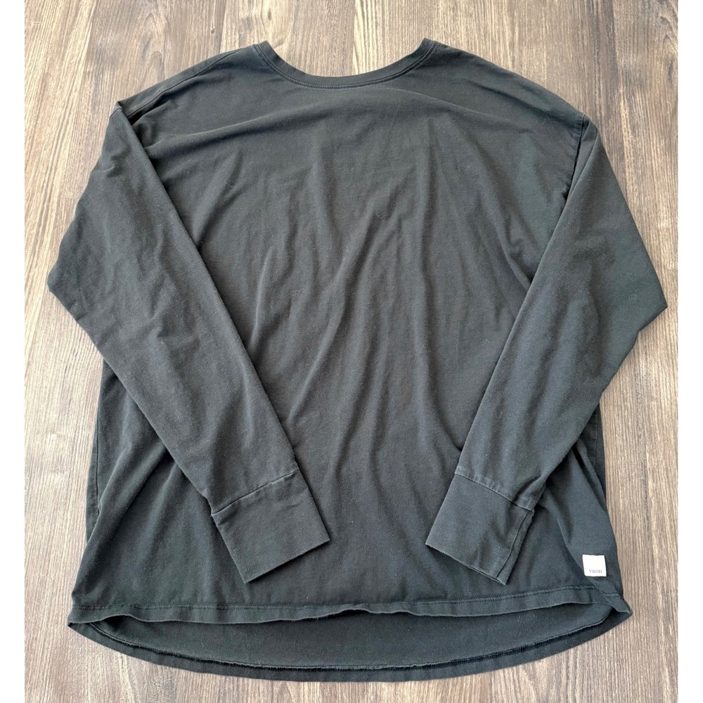 Vuori women's feather tee long sleeve oversized size XS black sold out comfy